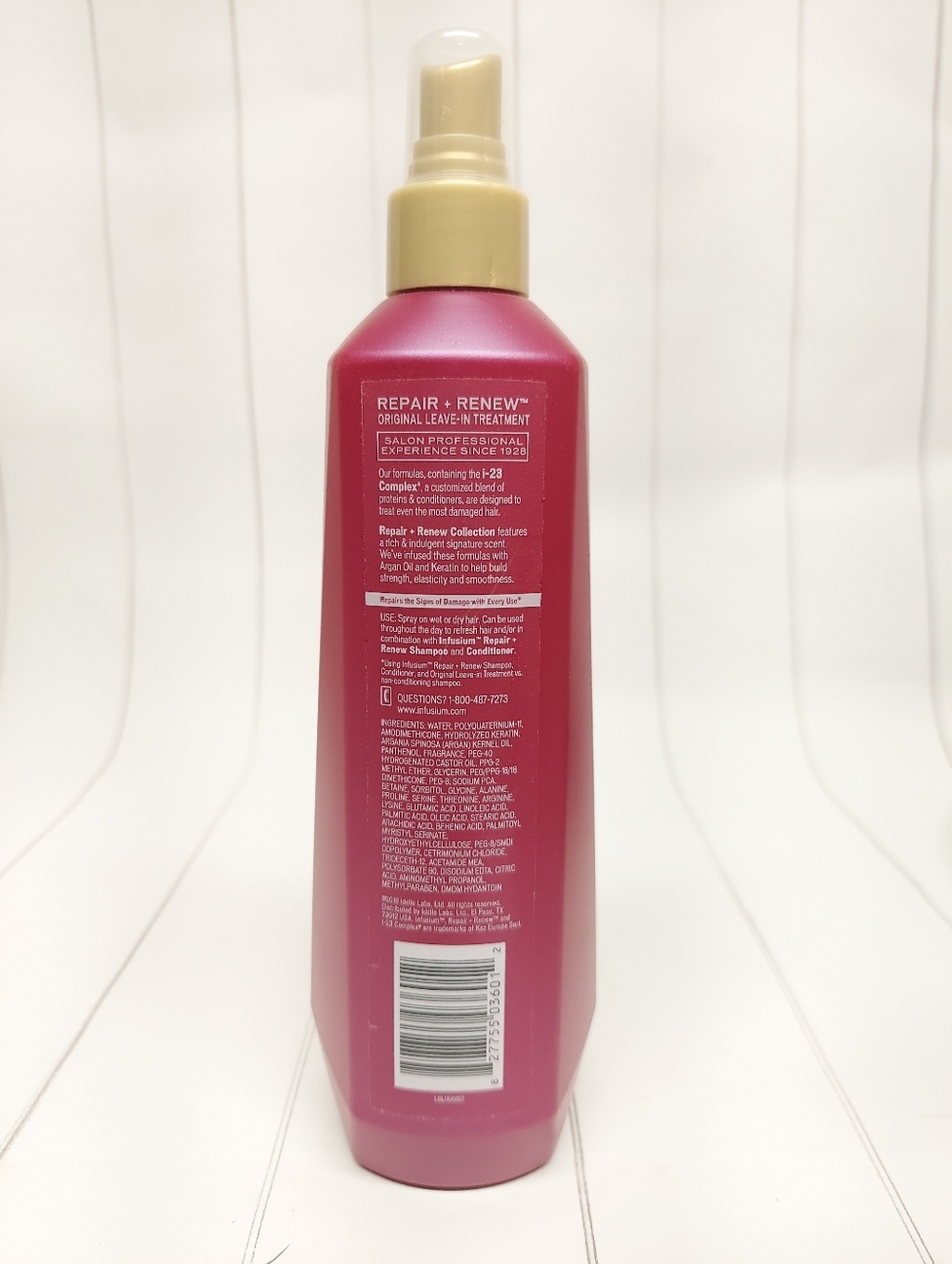 NEW Infusium Repair Renew Leave in Treatment Argan Oil Keratin Spray 13floz - Picture 2 of 5